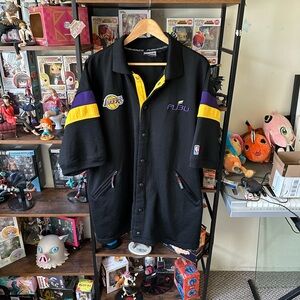 Fubu Lakers NBA Oversized Shirt Jersey Black / Purple Men’s Size 2XL Y2K